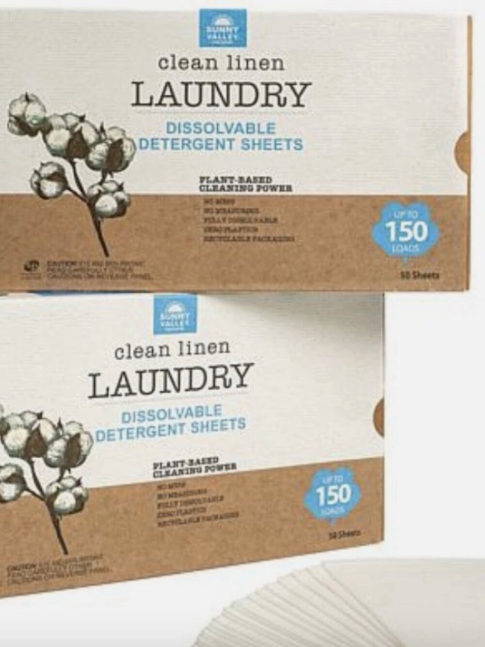 Sunny Valley Orchard 2 Boxes laundry sheets Up to 300 Loads Clean Linen SEALED